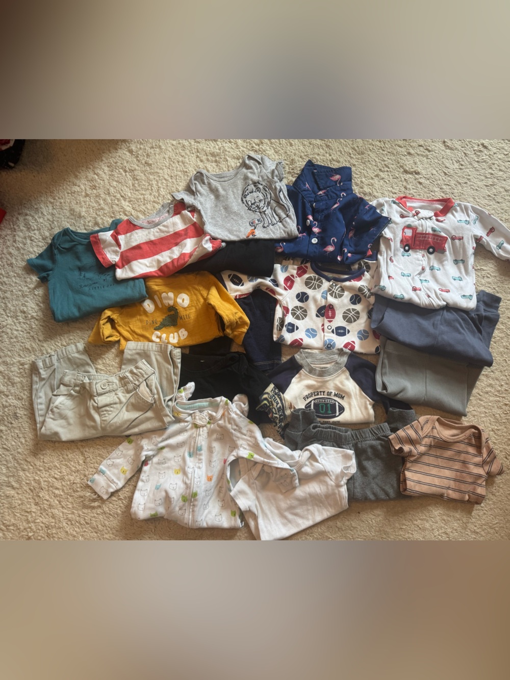 17 piece baby boy clothes lot 3-6 m